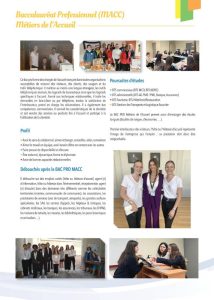 Bac pro métiers de l'accueil fiche formation