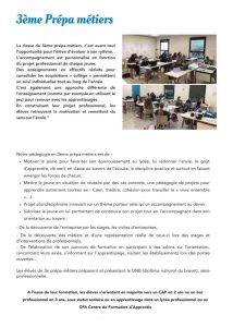 3ème Prépa métiers