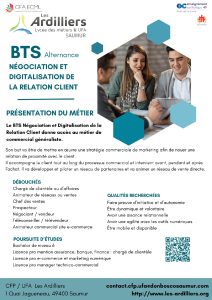 BTS NDRC Négociation et digitalisation de la relation client