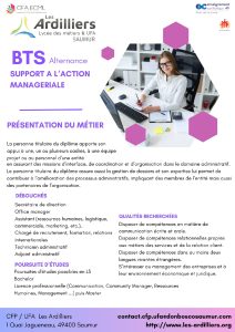 BTS SAM support à l'Action managériale