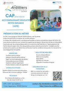 CAP Accompagnement Educatif Petite Enfance