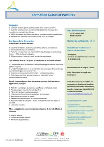 Gestes et postures